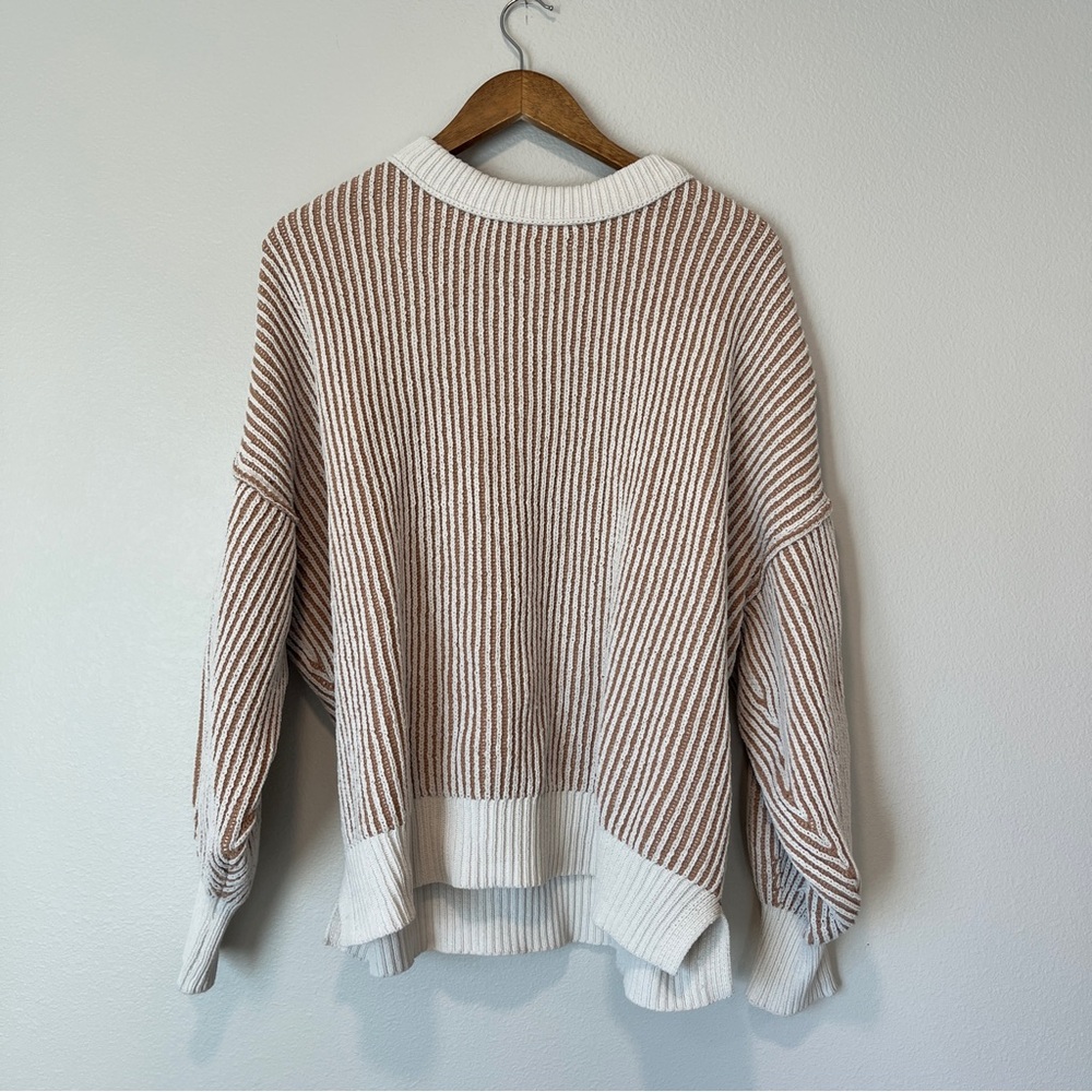 Aerie Stripped Knit Sweater Size Medium